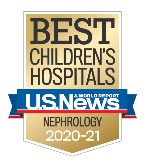 U.S. News and World Report Best Children's Hospitals Nephrology Award