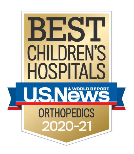 U.S. News and World Report Best Children's Hospitals Orthopedics Award